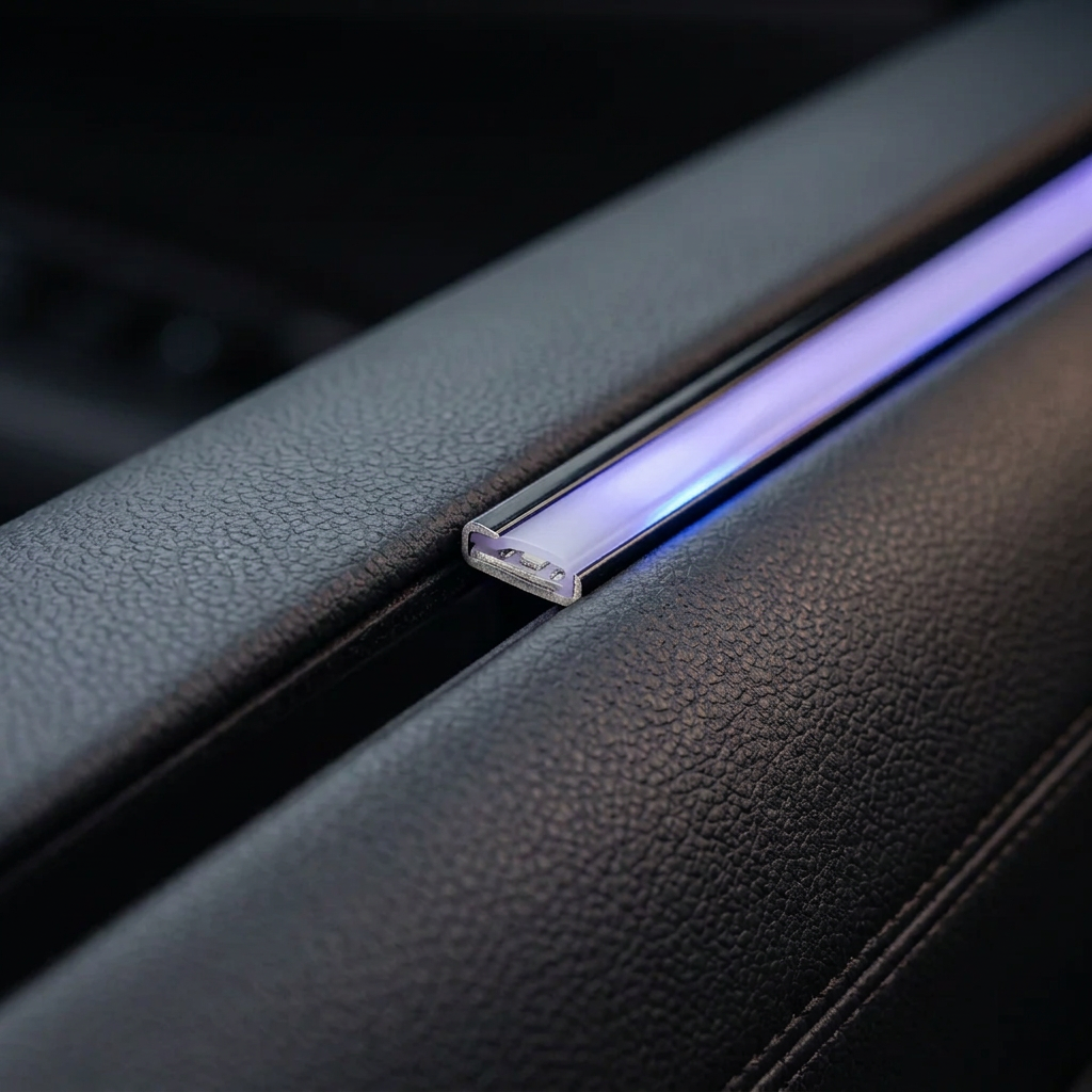 Close-up of NIGHTSHIFT AMBIENT PRO lighting detail